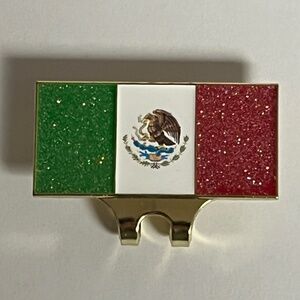 Mexico Mexican Flag Blip Glitter Hat Pin Pins Hats Bag Fitted New Era Streetwear